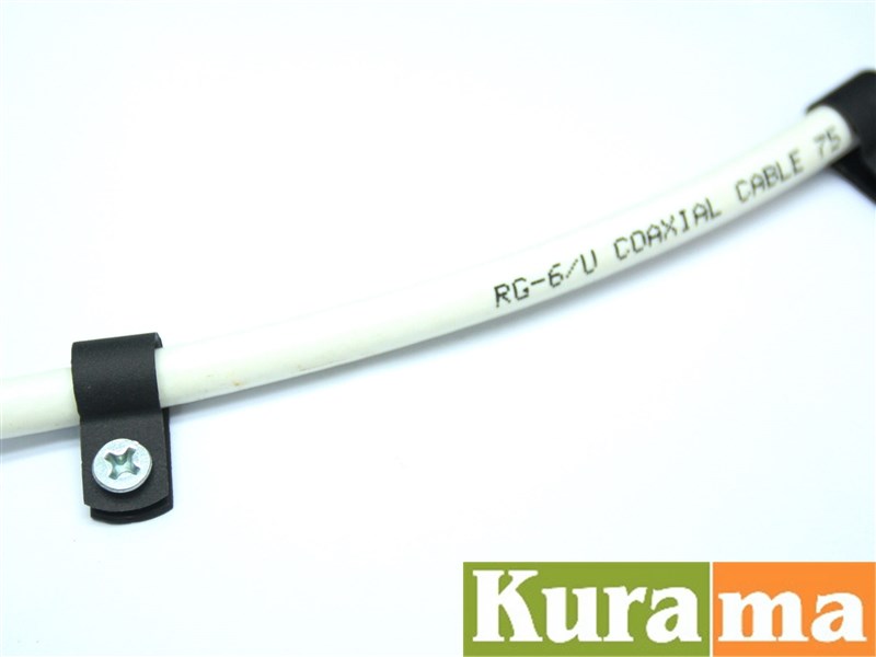 100pcs 6.4mm 1/4" Nylon Black Cable Hose P Clamp Clips C R 