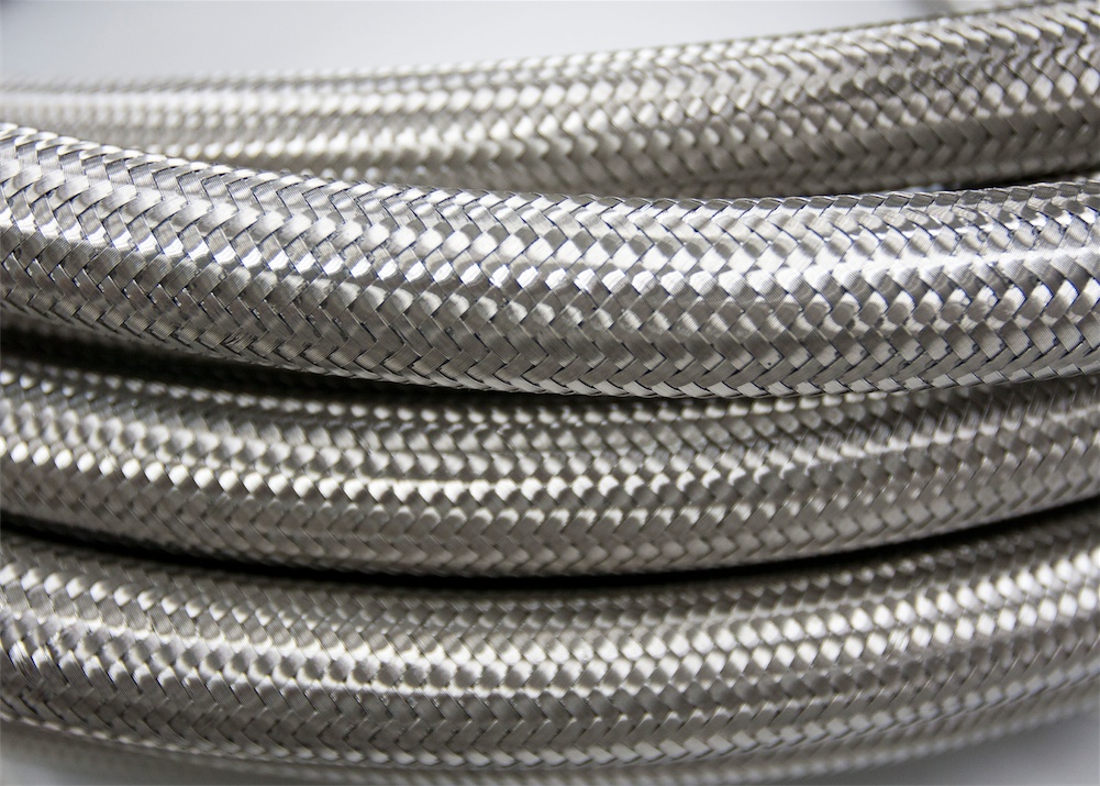 AN 6 AN6 AN06 Stainless Steel Braided Fuel Line Oil Gas Hose each 1M 3